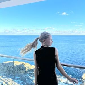 Elegant Brown Sleeveless Dress